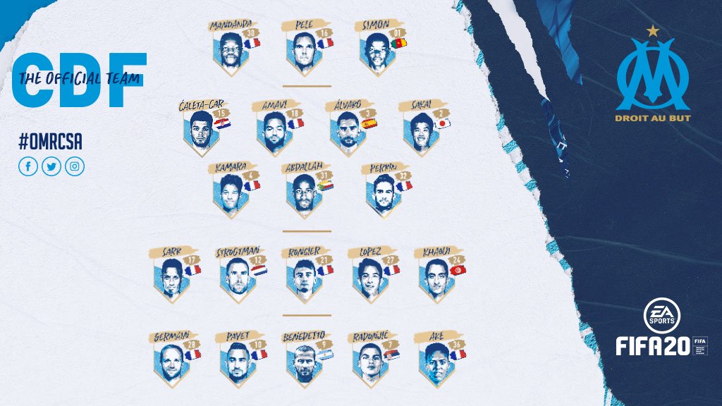 29.01 22:05 | Олимпик Марсель принимает Страсбург на стадионе «Велодром» в очередном раунде Кубка Франции.