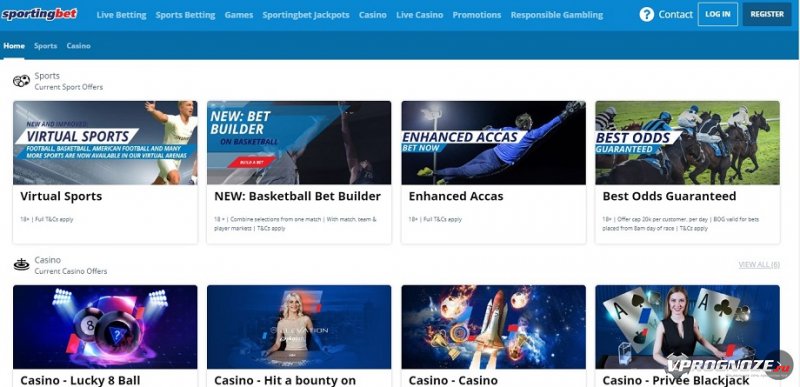 Bonuses and promotions at Sportingbet