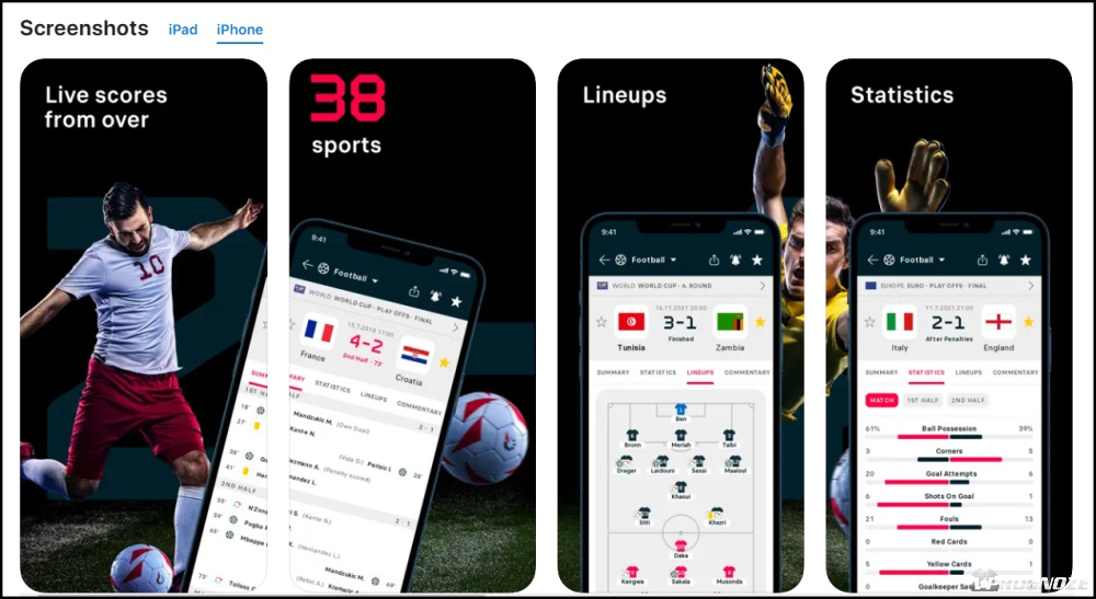 Мобильное приложение сервиса Scoreboard