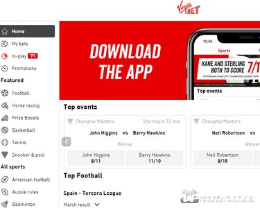 Официальный сайт букмекерской конторы Virgin Bet