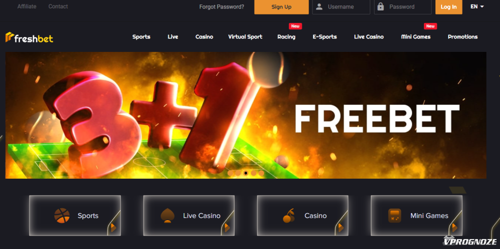 Официальный сайт онлайн-казино Fresh-Bet