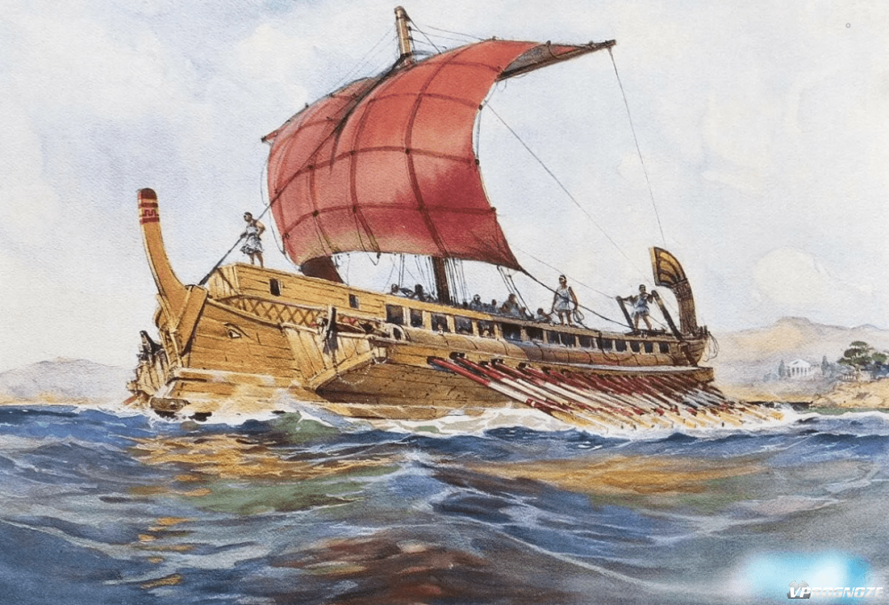 Древнегреческий корабль времен Троянской войны