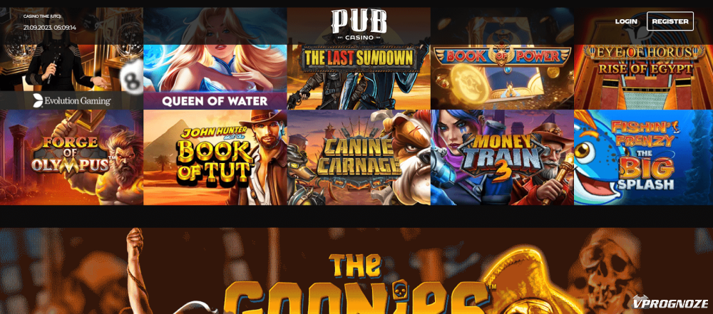 Официальный сайт онлайн-казино PUB Casino